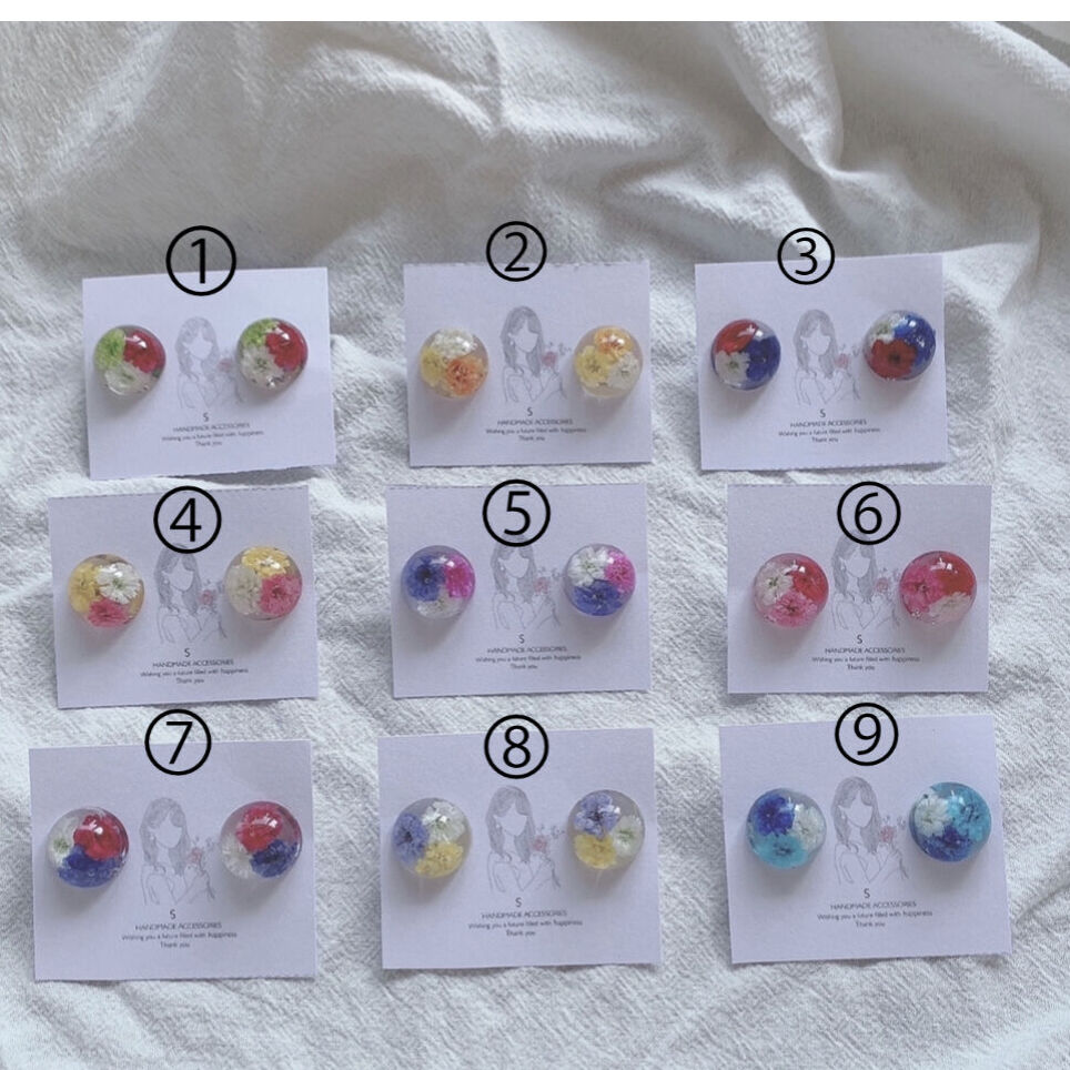 liqui かすみ草カローラピアス かすみ草カローラピアス | liqui