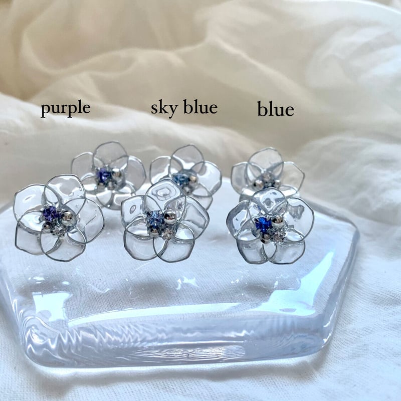アレルギー対応 flower pierce or earring | s-handmadeSTORE