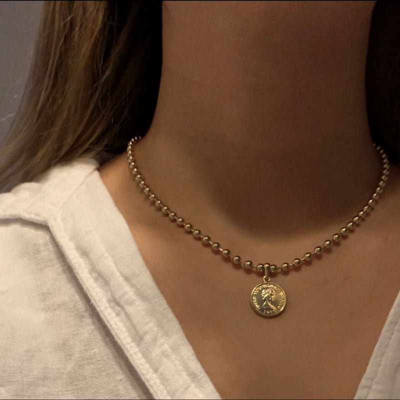 coin necklace | s-handmadeSTORE