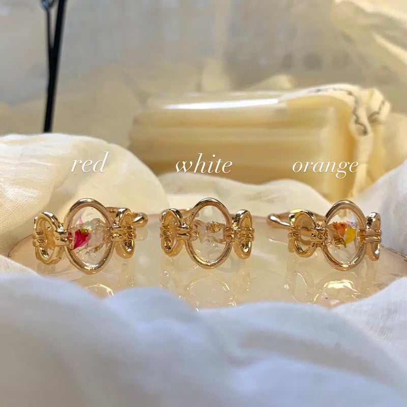 『momoria』 Flower KARNA リングハンドメイ ド指輪 累計1万個個突破 flower ring | s-handmadeSTORE