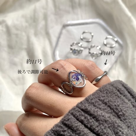 累計販売1万個個突破 silver flower ring