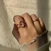 新色RED　flower ring