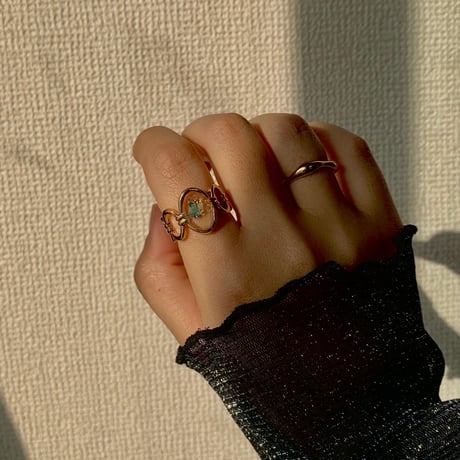 ハンドメイド＊ring flower＊smile flower ＊ポーチ＊430 ハンドメイド＊ring flower＊smile flower ＊ポーチ＊430