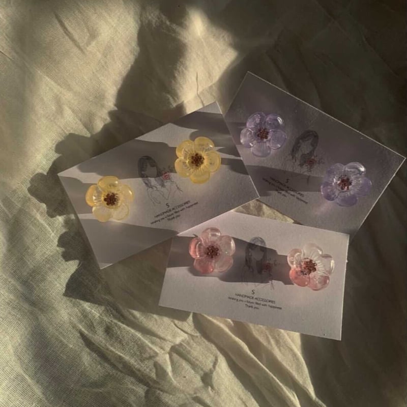 flower ピアスorイヤリング | s-handmadeSTORE