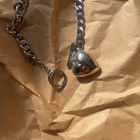 silver heart necklace