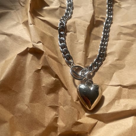 silver heart necklace