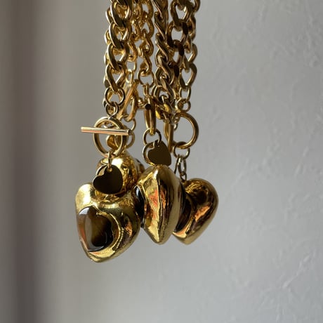 gold heart bracelet