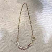 pink perl necklace