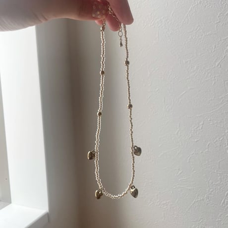 heart beads necklace