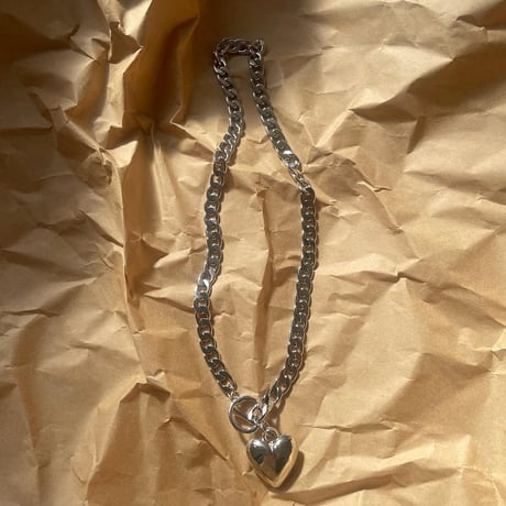 silver heart necklace