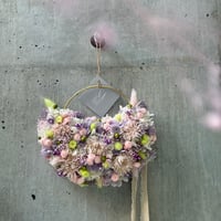母の日ギフト　真鍮ハーフリースライトピンク×ライトグリーン