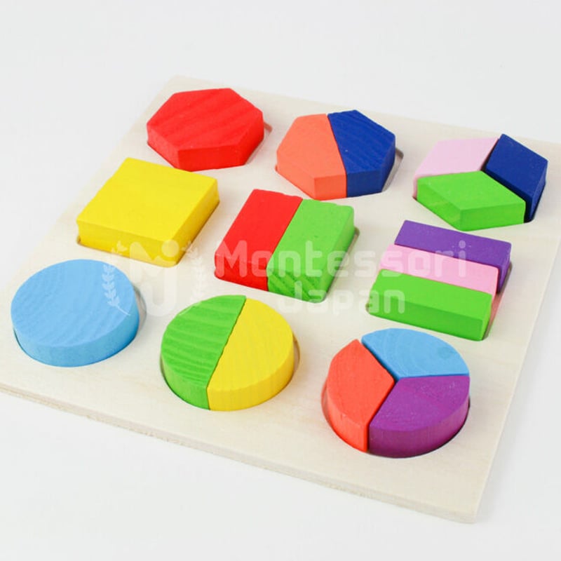 木のおもちゃ 知育玩具 積み木 型はめ 形合わせ パズル | Montessori Japan