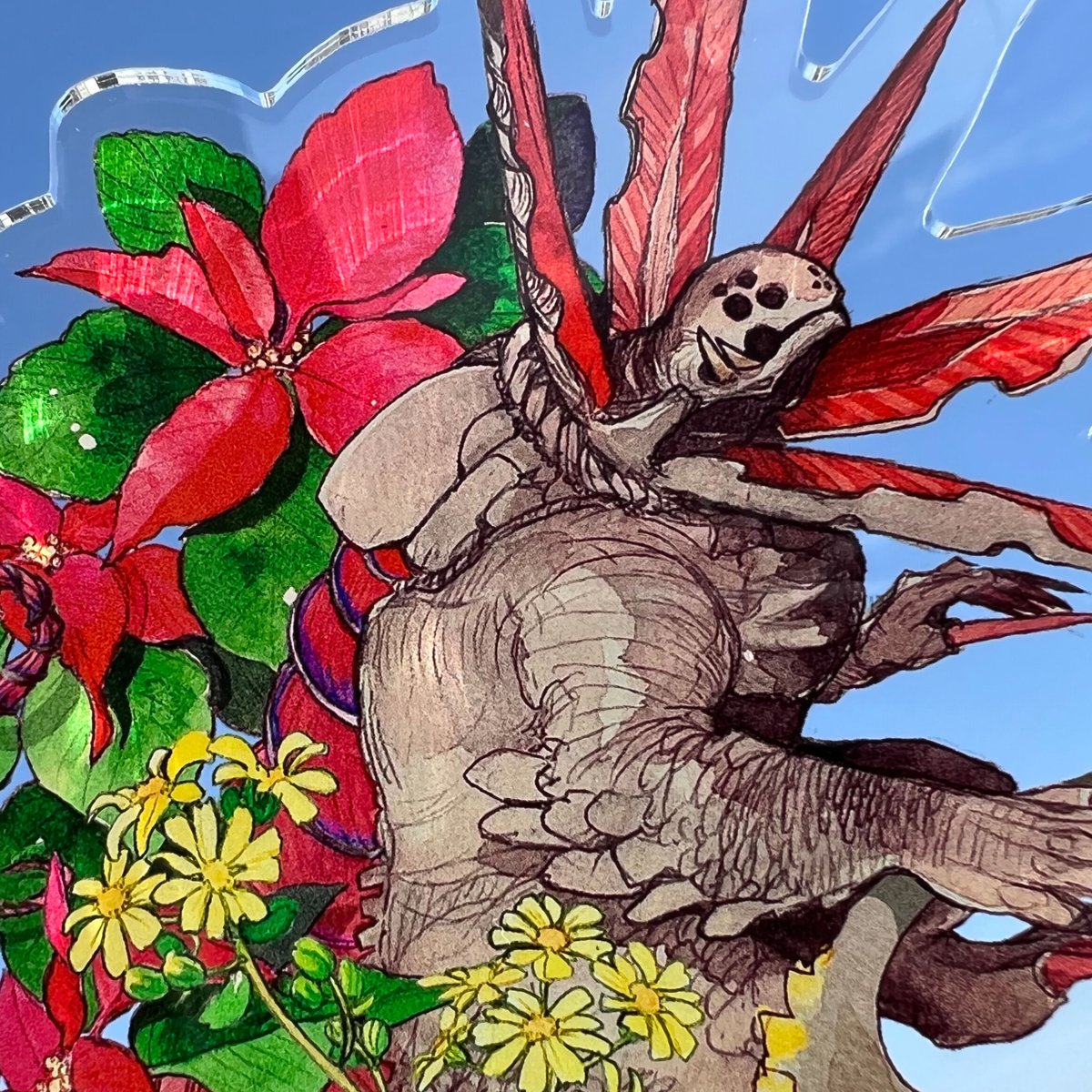 アクリル画：モンスターの花 シン・禍威獣百花 アクリルスタンド_ ネロンガ＆ガボラ | NEST+