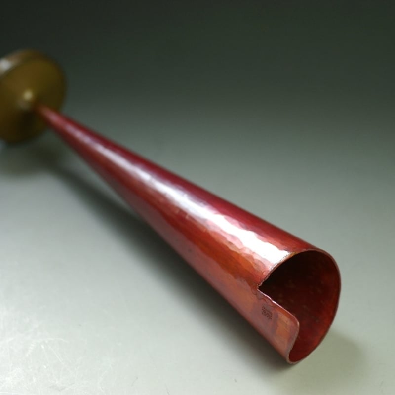 花瓶 紅色 垂花 中 一輪挿し 花器 銅製 工芸品 鍛造 手づくり 花瓶 紅色 垂花 中 一輪挿し 花器 銅製 工芸品 鍛造 手づくり