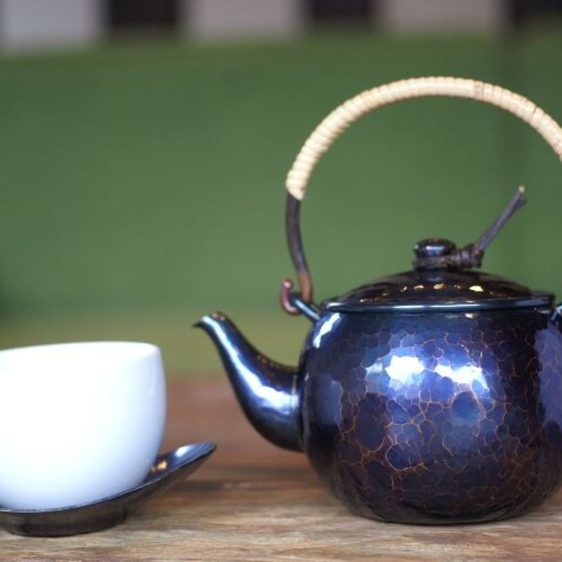 陶芸手作り陶器後手急須彫り雀柄 陶芸手作り陶器後手急須彫り雀柄