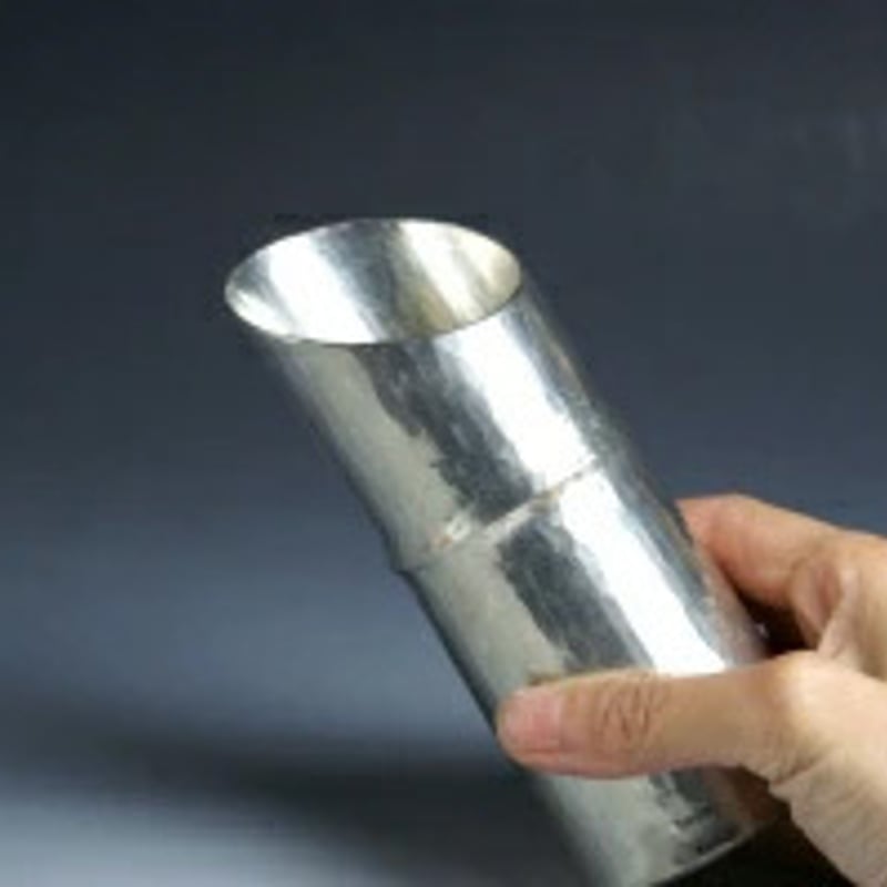 徳利 竹筒形 銅器 錫被 180cc 一節 手作り 酒器 【プレゼント