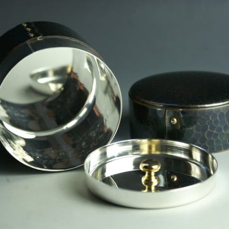 茶筒 銅 手作り 紫金色 八半斤 茶器【工芸ギフト】 工芸品 鍛造 おしゃれ 日本製