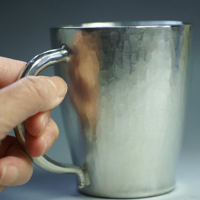 手作り 錫器 カップ 手付 酒器 【ビール焼酎ウイスキー】【逸品ギフト