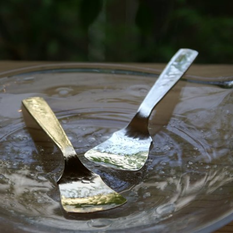 手作り銅器 アイスクリームスプーン 金色 | 鎌倉清雅堂