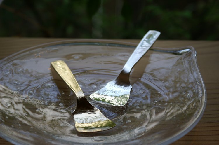 手作り銅器 アイスクリームスプーン 金色 | 鎌倉清雅堂