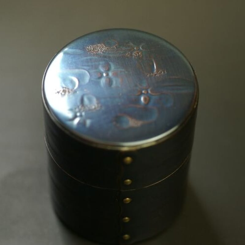 茶筒 銅 手づくり 茶入 紫銅色 50g入用 茶器 工芸品 鍛造 茶筒 銅 手づくり 茶入 紫銅色 50g入用 茶器 工芸品 鍛造
