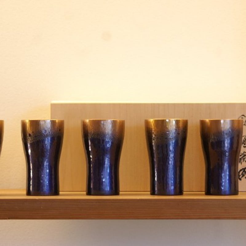 手作り銅器 タンブラー5客揃え 酒器【ビール】【逸品ギフト