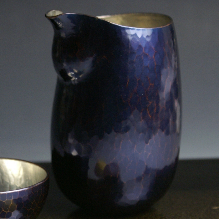 手作り銅器 徳利 内錫 片口 酒器【日本酒】【亮】【プレゼント】【御祝