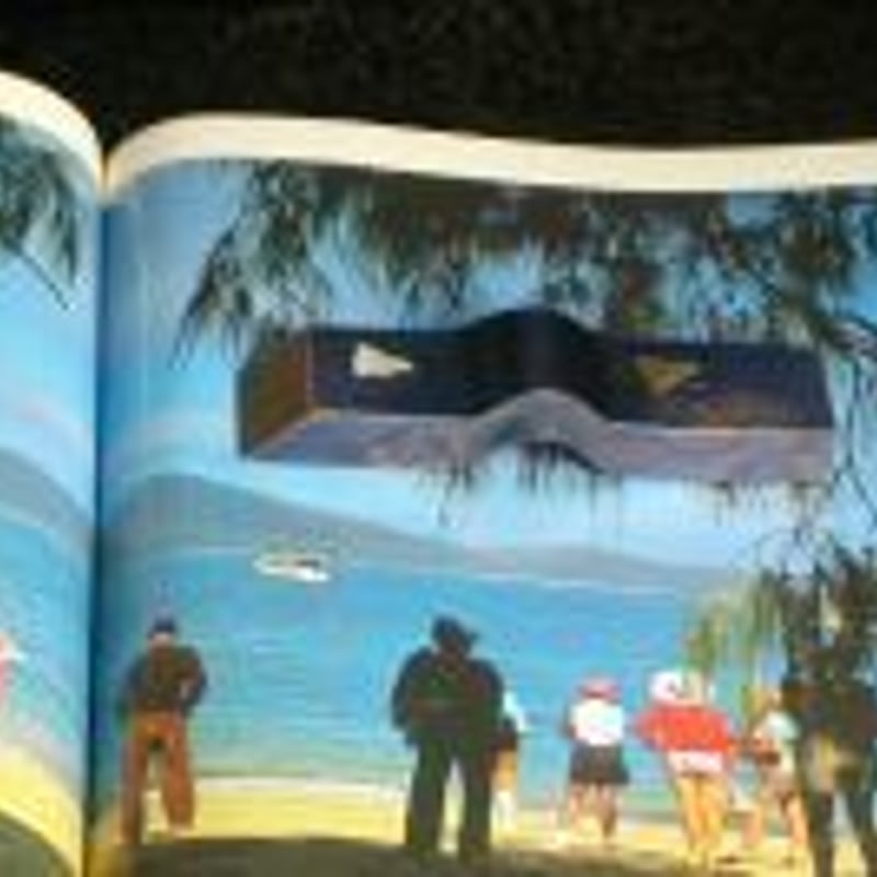 書道具 粉彩色絵『人物風景図』透かし彫り文鎮 文房具 飾り置物