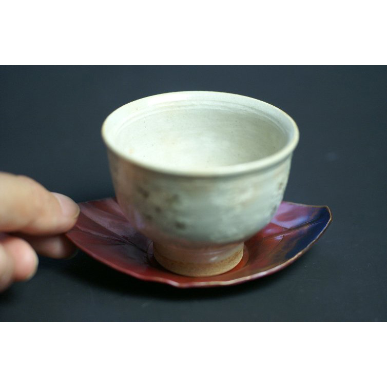 手作り銅器 茶托玉露 茜 木の葉 平形(5枚組) 茶器 【工芸 手作り銅器 茶托玉露 茜 木の葉 平形(5枚組) 茶器 【工芸