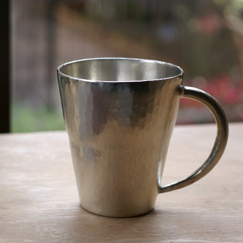 手作り 錫器 カップ 手付 酒器 【ビール焼酎ウイスキー】【逸品ギフト