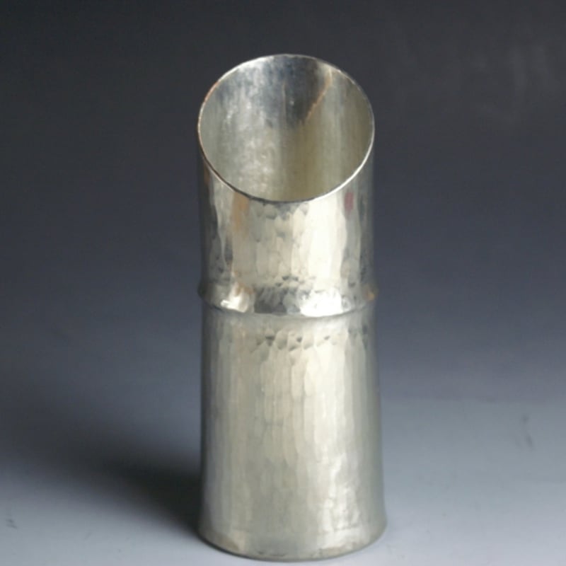 徳利 竹筒形 銅器 錫被 180cc 一節 手作り 酒器 【プレゼント