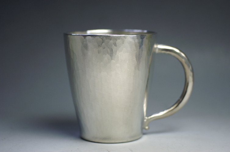 手作り 錫器 カップ 手付 酒器 【ビール焼酎ウイスキー】【逸品ギフト