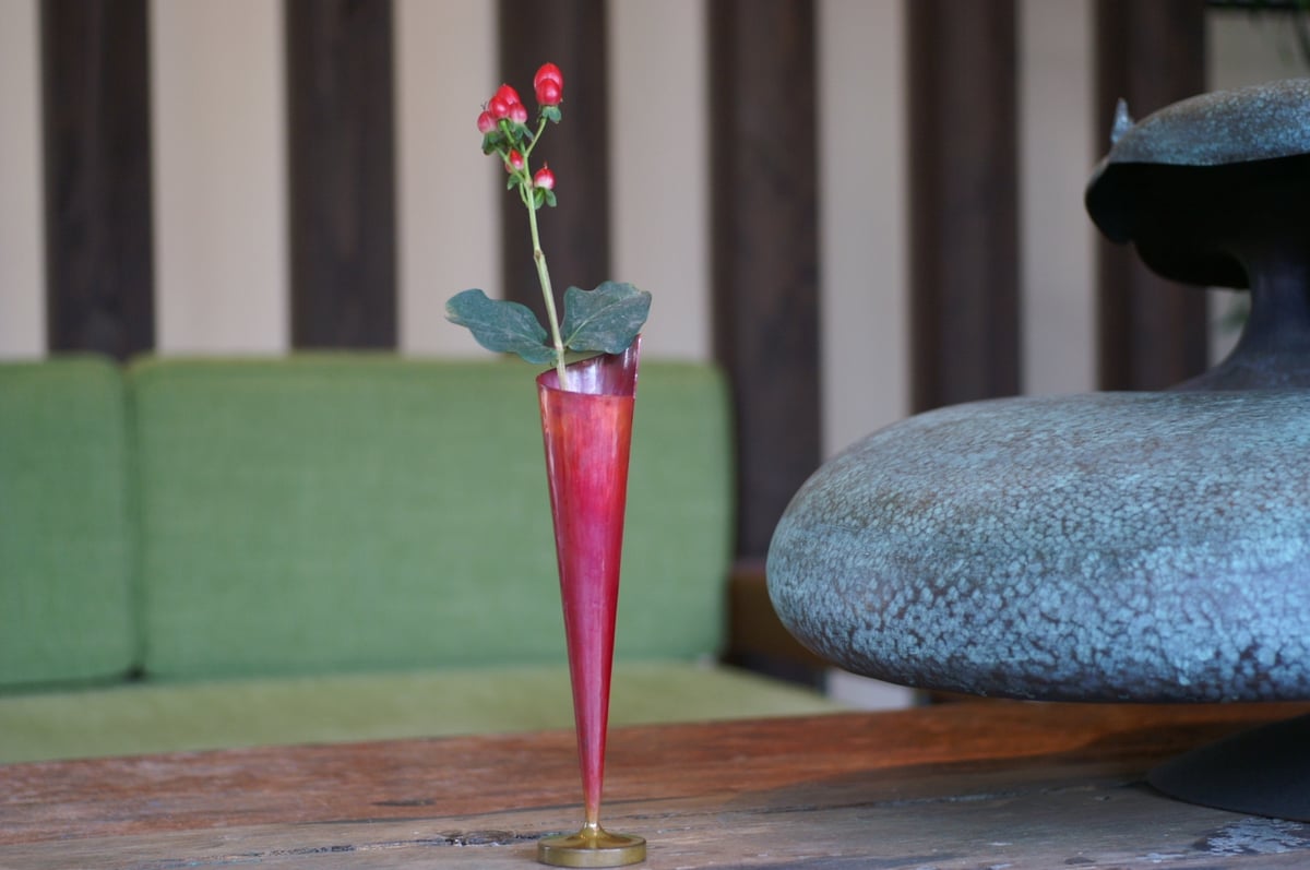 花瓶 紅色 垂花 中 一輪挿し 花器 銅製 工芸品 鍛造 手づくり 花瓶 紅色 垂花 中 一輪挿し 花器 銅製 工芸品 鍛造 手づくり