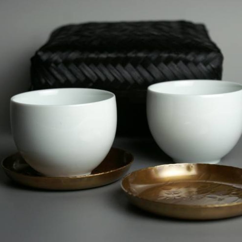 茶器セット 茶托 2枚 白山陶器 湯呑み 2個 | 鎌倉清雅堂