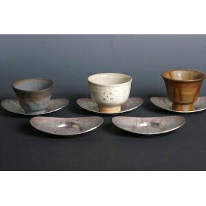 道八　玉露用　煎茶器　急須　湯冷し　煎茶椀　茶托　錫　盃 fit=scale-down,w=1200