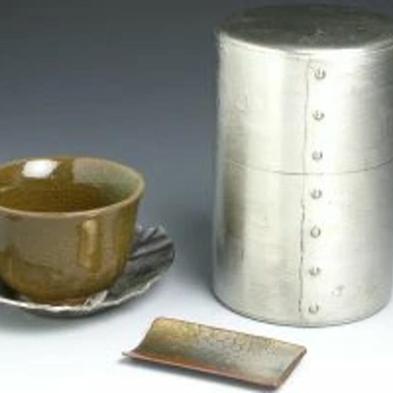 手作り銅器 鋲止 茶筒 錫被六半 茶器 | 鎌倉清雅堂