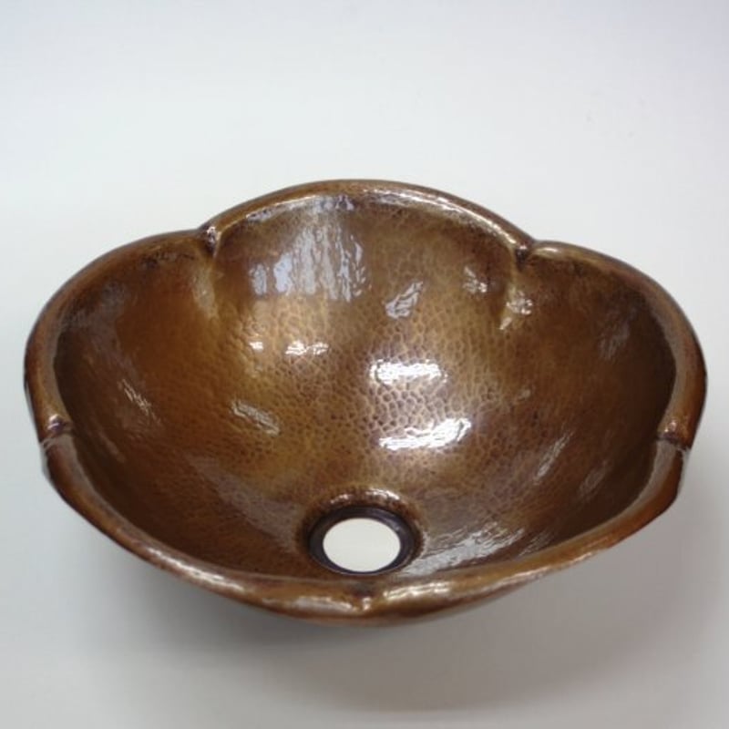 受注制作品 銅の手洗器 梅形 | 鎌倉清雅堂