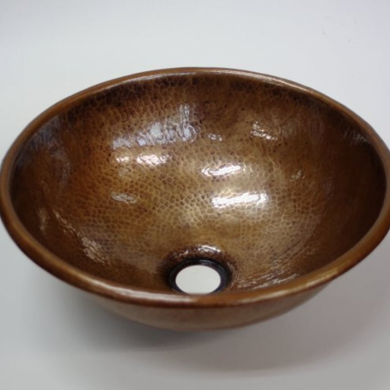 受注制作品 銅の手洗器（丸形） 生地色 | 鎌倉清雅堂