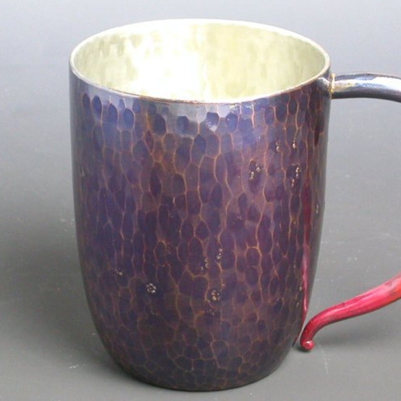 手作り銅器 茜色ジョッキ 小 酒器【ビール焼酎】 | 鎌倉清雅堂