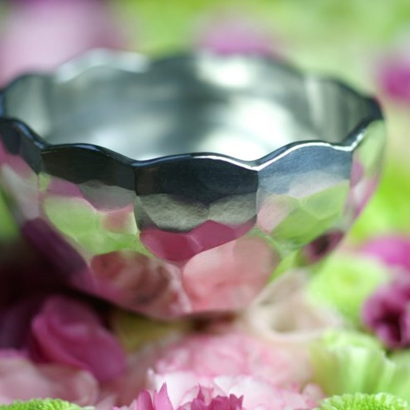 錫器 ぐい呑み 亀甲打 酒器 盃 手作り 錫製 【日本酒】【逸品ギフト