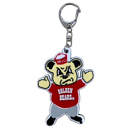 GOLDEN BEARS ラバーキーホルダー　わーい！