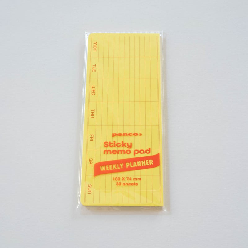 メルスリーふせん2点セット【luncusic】 ウィークリーふせんメモ | 国立人ストアー