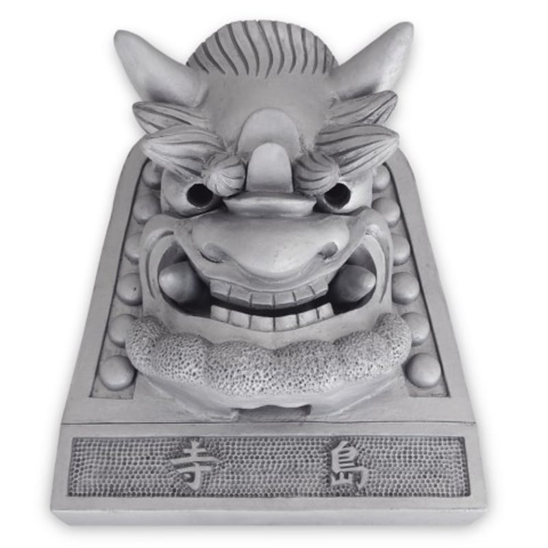 鬼瓦鬼面 名入れ表札 五寸 其ノ壱（受注生産） | oniyoshishop's