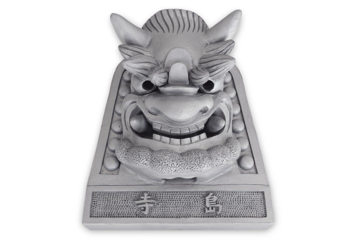 鬼瓦鬼面 名入れ表札 五寸 其ノ壱（受注生産） | oniyoshishop's