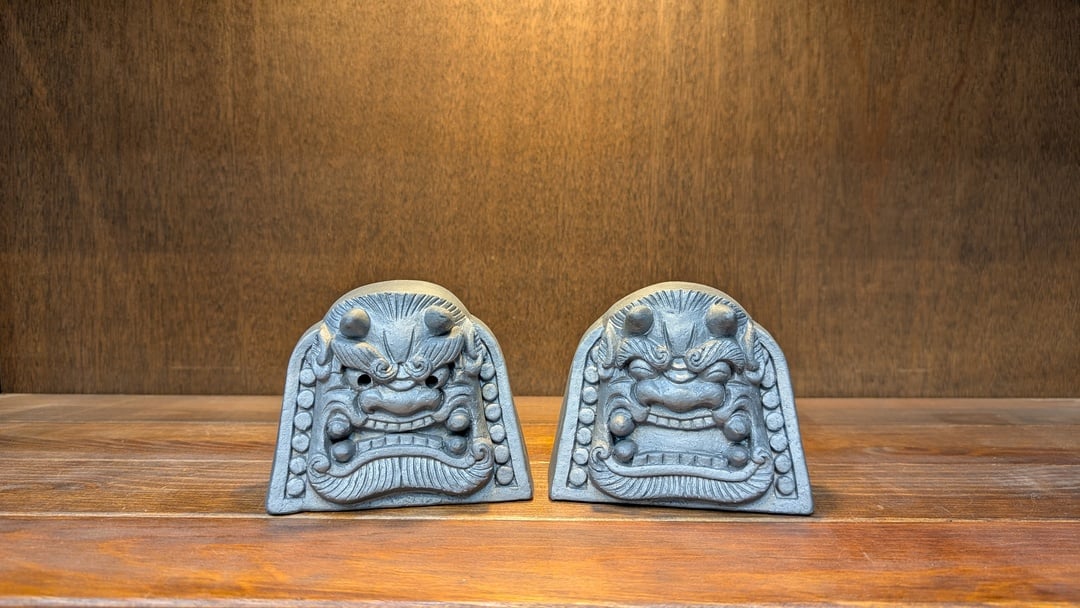 ミニ飾り鬼瓦阿吽セット(即納可能) | oniyoshishop's STORE