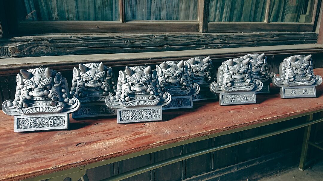 4寸名入れ飾り鬼瓦（台座付き）・新築祝い・退職祝い・お祝い事・節分