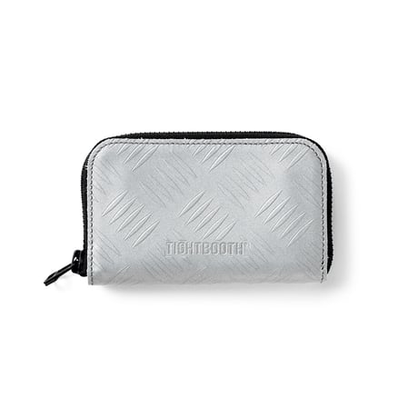 TIGHTBOOTH <CHECKER PLATE LEATHER ZIP WALLET>