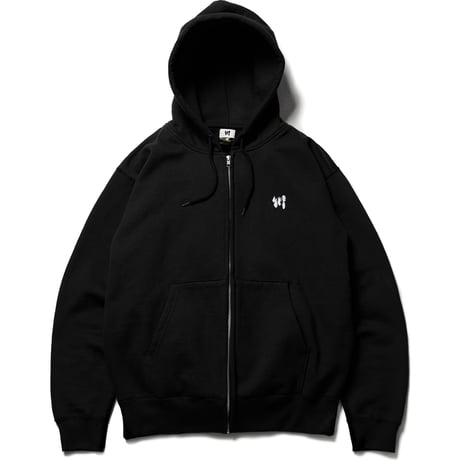 KAWA <川 LOGO 1POINT ZIP HOODIE>