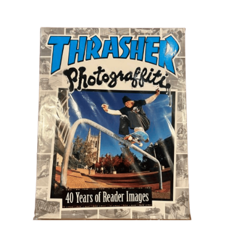 Thrasher 直営店限定 フォト スケート ストリートゴールデンサイズ THRASHER（スラッシャー） メンズ ロンT ゴンズ 手書き ロングスリーブ
