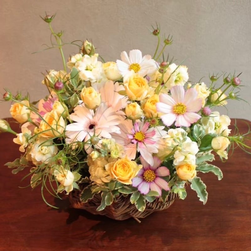 花束・アレンジメント s フラワーアレンジ 生花 花束 アレンジメント S バラ カラフルガーデン